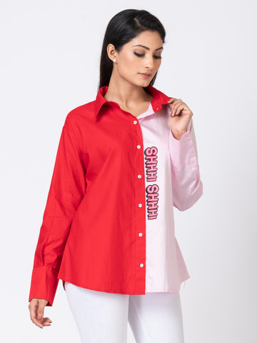 DUAL COLOUR SHHH! SHIRT DUAL COLOUR SHHH! SHIRT