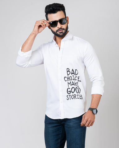 BAD CHOICES White Shirt BAD CHOICES White Shirt
