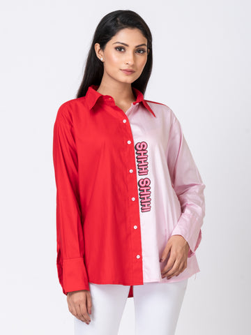 DUAL COLOUR SHHH! SHIRT DUAL COLOUR SHHH! SHIRT