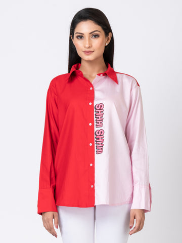 DUAL COLOUR SHHH! SHIRT DUAL COLOUR SHHH! SHIRT