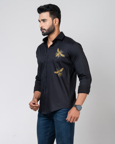 HONEY BEES Black Shirt HONEY BEES Black Shirt