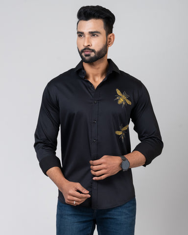 HONEY BEES Black Shirt HONEY BEES Black Shirt