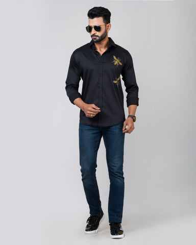 HONEY BEES Black Shirt HONEY BEES Black Shirt