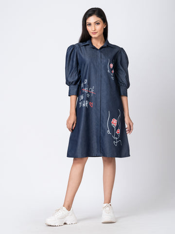 I'M SO TIRED DENIM DRESS I'M SO TIRED DENIM DRESS