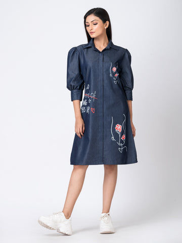 I'M SO TIRED DENIM DRESS I'M SO TIRED DENIM DRESS