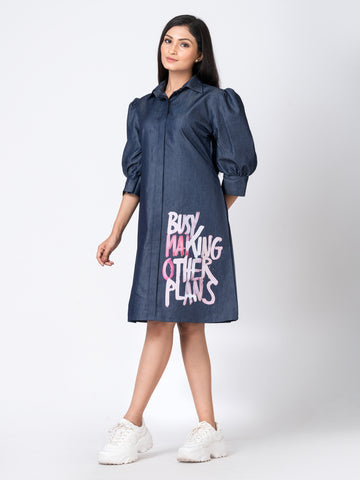 BUSY MAKING OTHER DENIM DRESS BUSY MAKING OTHER DENIM DRESS