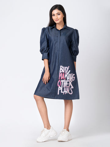 BUSY MAKING OTHER DENIM DRESS BUSY MAKING OTHER DENIM DRESS
