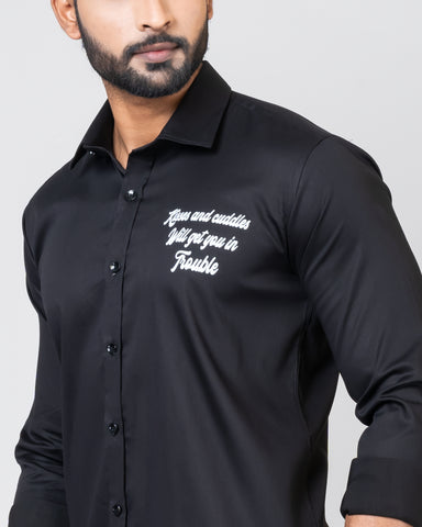 KISSES AND CUDDLES Black Shirt KISSES AND CUDDLES Black Shirt