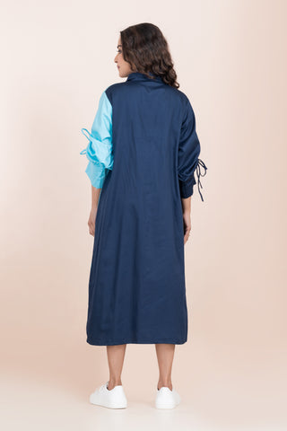 QUEEN DUAL COLOUR LONG DRESS QUEEN DUAL COLOUR LONG DRESS