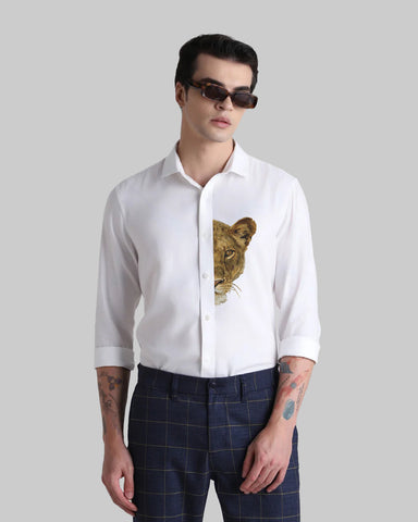 Lion white shirt Lion white shirt