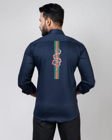 GUCCI MICKEY Navy Blue Shirt GUCCI MICKEY Navy Blue Shirt