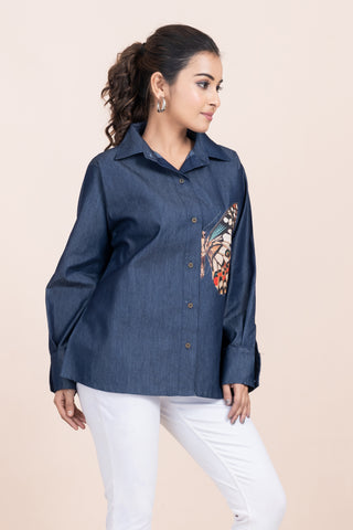 BUTTERFLY- DENIM SHIRT BUTTERFLY- DENIM SHIRT