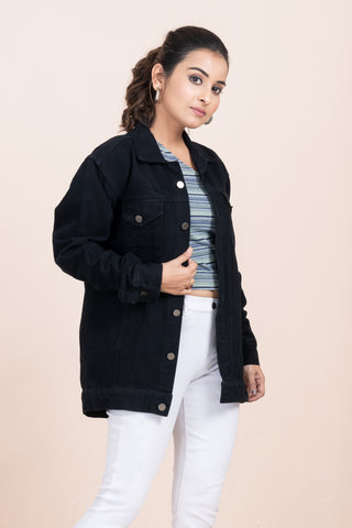 WAS IT REAL? - BLACK DENIM JACKET WAS IT REAL? - BLACK DENIM JACKET