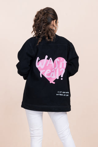 WAS IT REAL? - BLACK DENIM JACKET WAS IT REAL? - BLACK DENIM JACKET