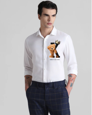 Born to be king white shirt Born to be king white shirt