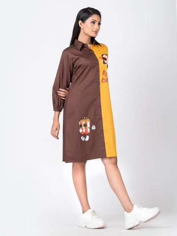 SERIAL CHILLER LONG DRESS