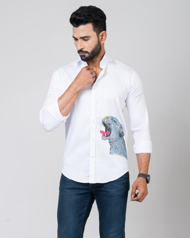 LEOPARD YOWN White Shirt