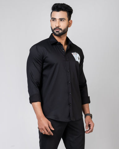 POKER CARDS Black Shirt