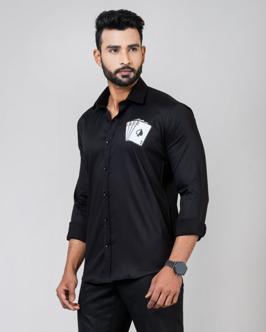 POKER CARDS Black Shirt