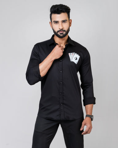 POKER CARDS Black Shirt