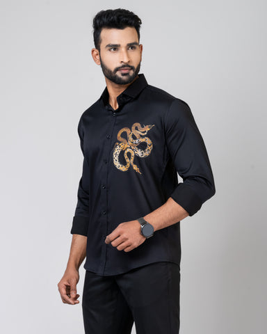 TWO SNAKE Black Shirt