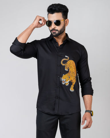 LEOPARD Black Shirt