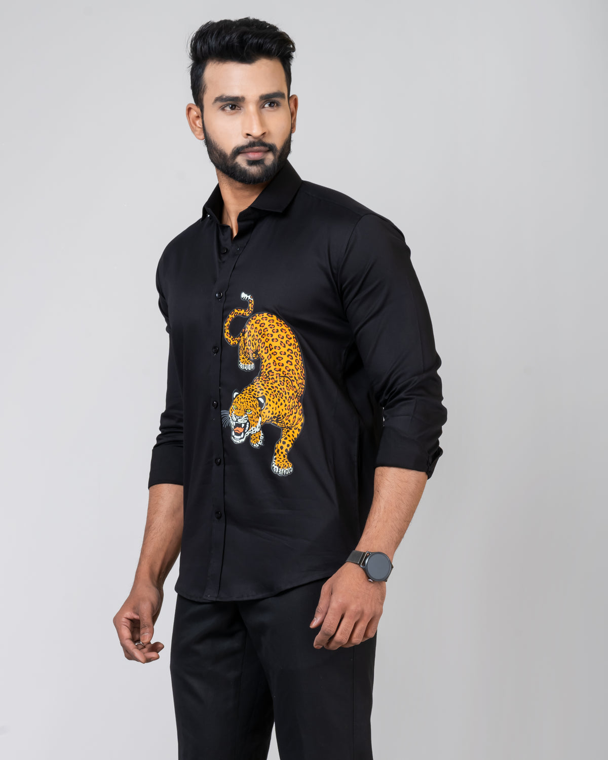 LEOPARD Black Shirt