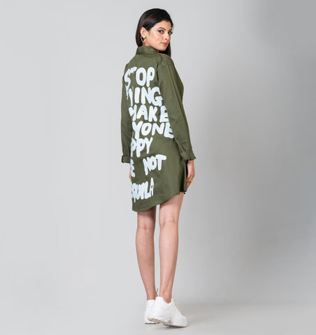 YOU'RE NOT TEQUILA SHIRT DRESS