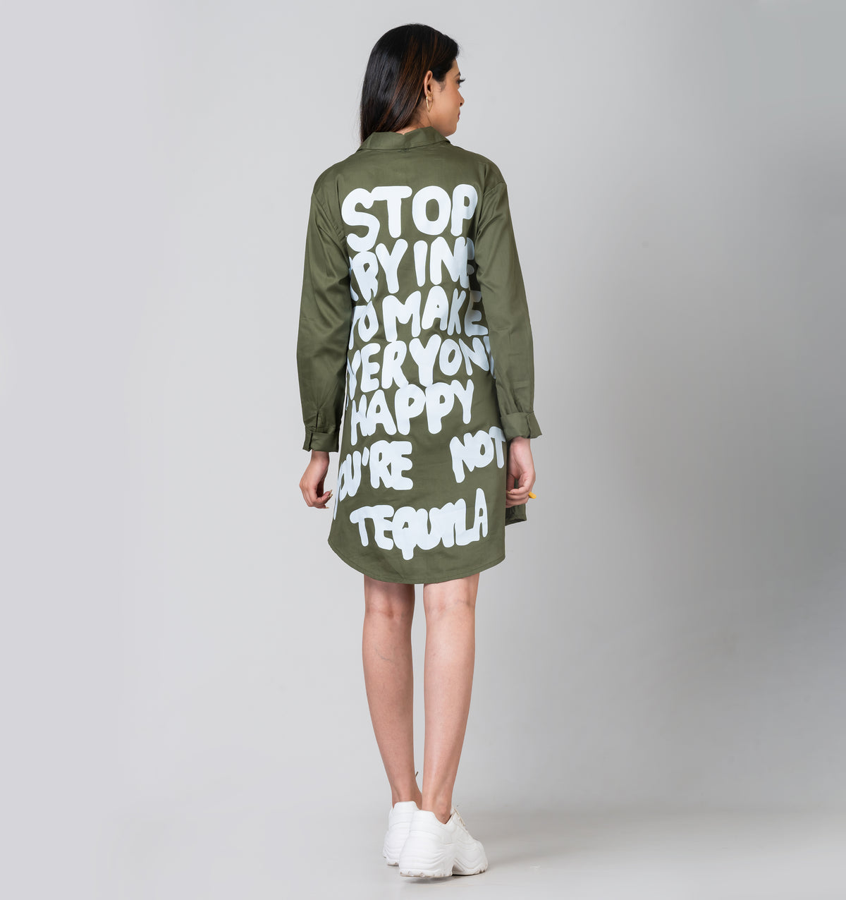 YOU'RE NOT TEQUILA SHIRT DRESS