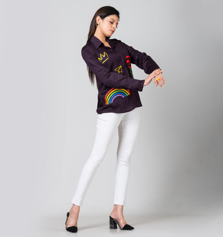 MULTICOLOUR QUEEN SHIRT