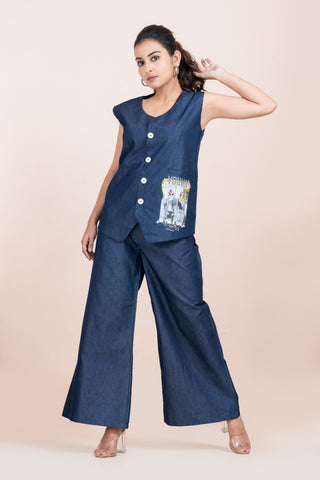 YOUNG & WILD- DENIM WAISTCOAT