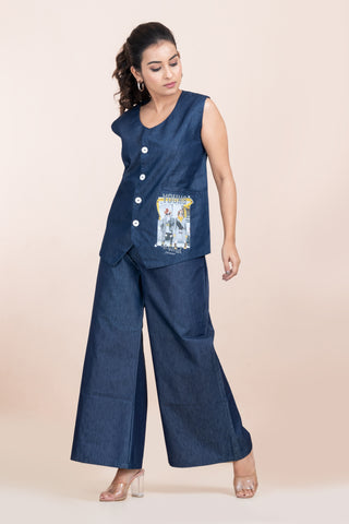 YOUNG & WILD- DENIM WAISTCOAT