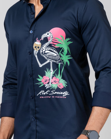 FLAMINGO Navy Shirt