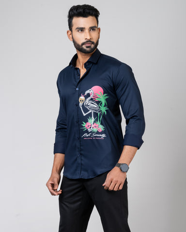 FLAMINGO Navy Shirt