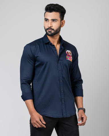 PANDA Navy Blue Shirt.