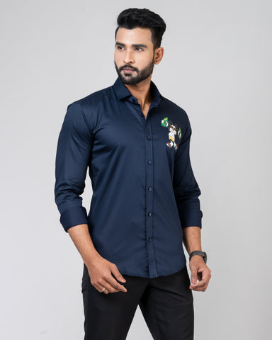 GUCCI MICKEY Navy Blue Shirt