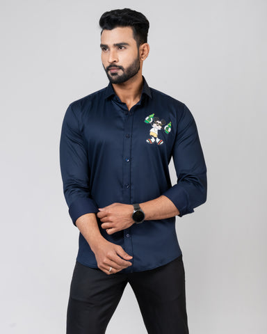 GUCCI MICKEY Navy Blue Shirt