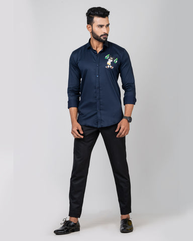 GUCCI MICKEY Navy Blue Shirt