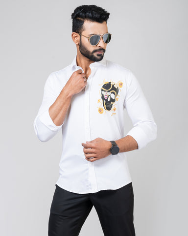 GOLD SKULL White Shirt