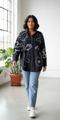 denim evil wikki wikki shirt