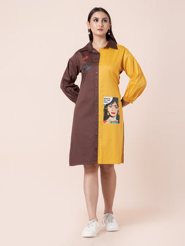NONE OF MY LENA DENA-LONG DRESS