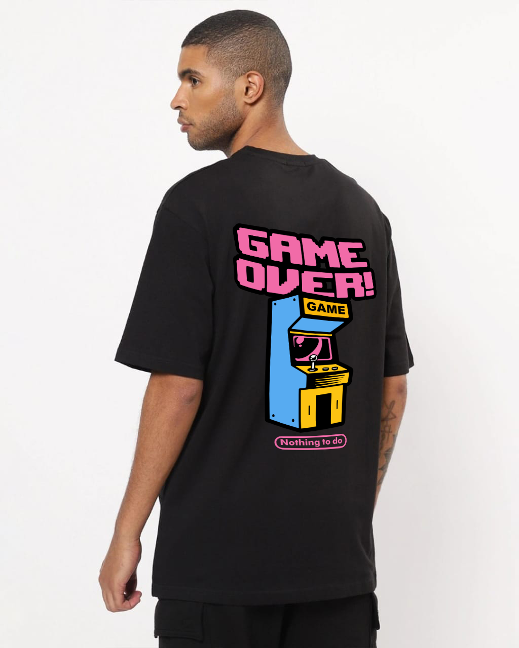 Game over oversized T-shirt