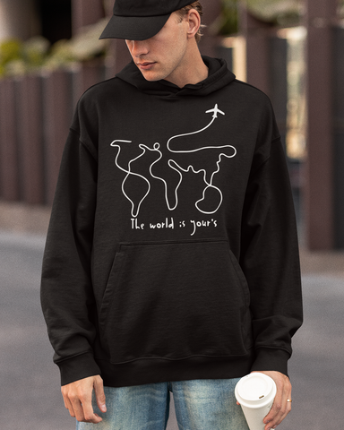 The world is yours black hoodies