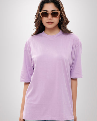 Plain Purple Oversized T-shirt