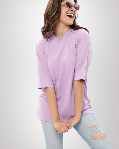 Plain Purple Oversized T-shirt