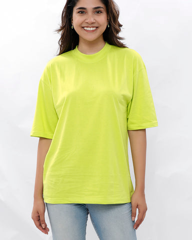 Plain Green Oversized T-shirt