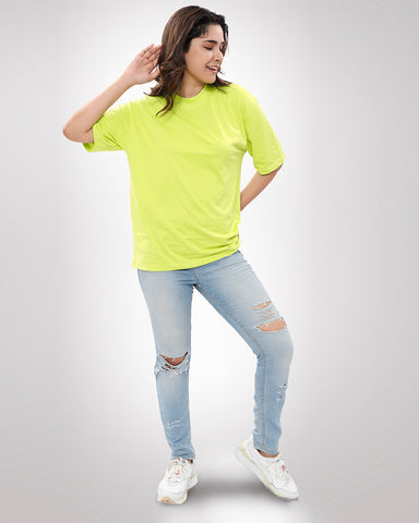 Plain Green Oversized T-shirt