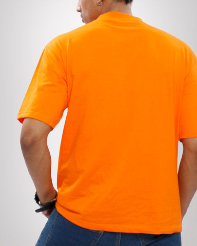 Plain Orange Oversized T-shirt