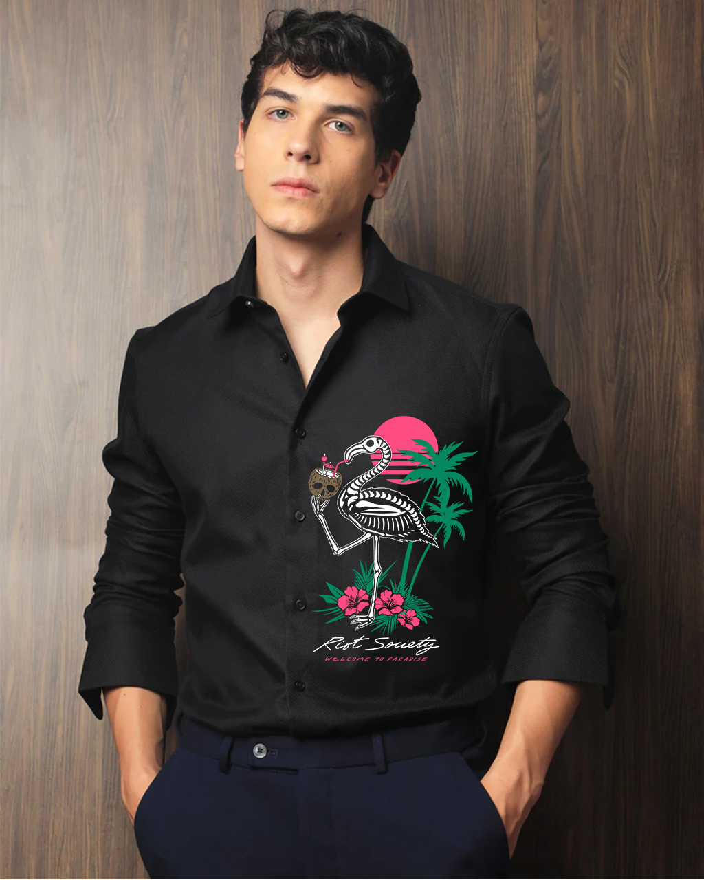 FLAMINGO black shirt