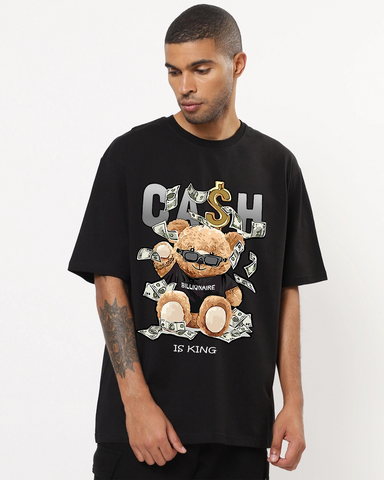 cash is king oversized T-shirt